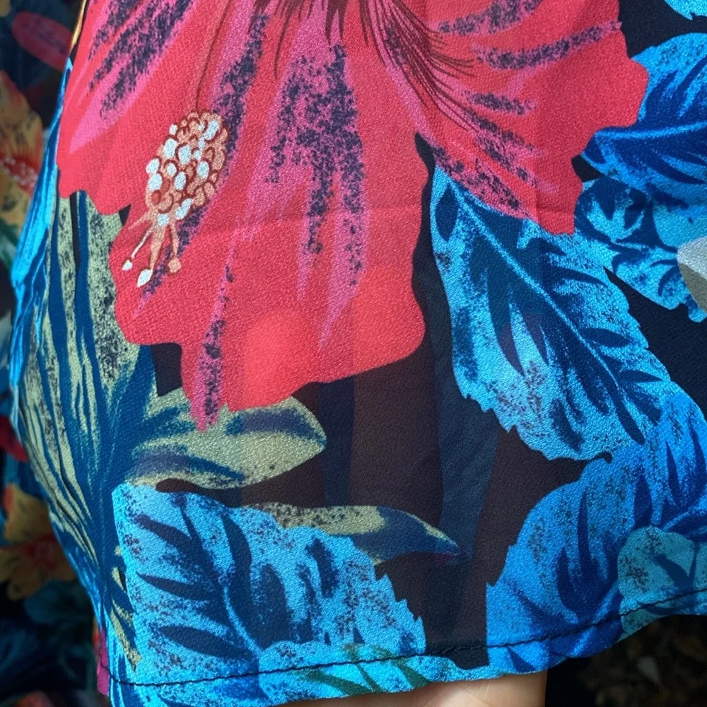 Beautiful Floral Sheer Kimono Cardigan Cover Up - Picture 10 of 10